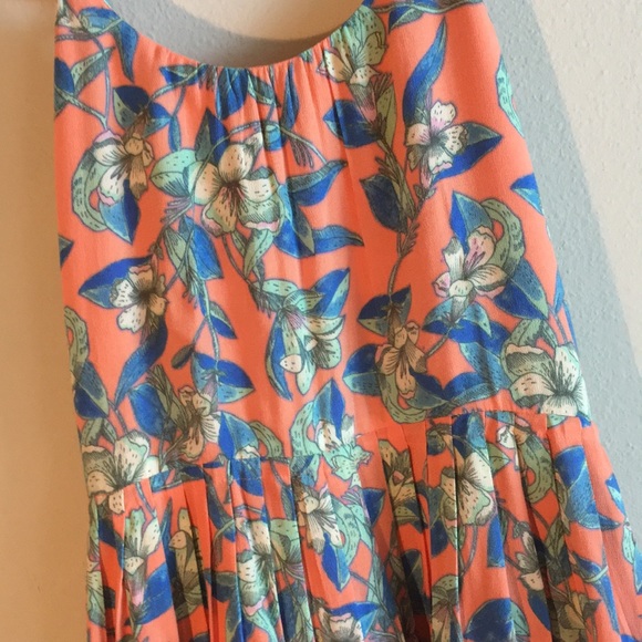 Free People A-line Cutout Dress Floral Swing Mini - Picture 4 of 8